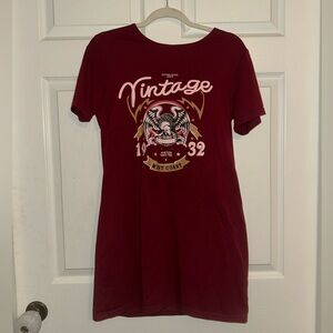 Vintage Graphic T-Shirt Dress